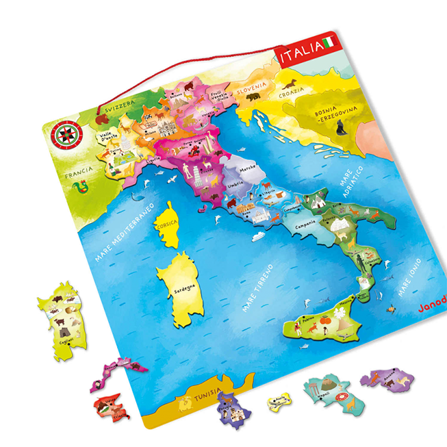 Puzzle magnetico - Italia